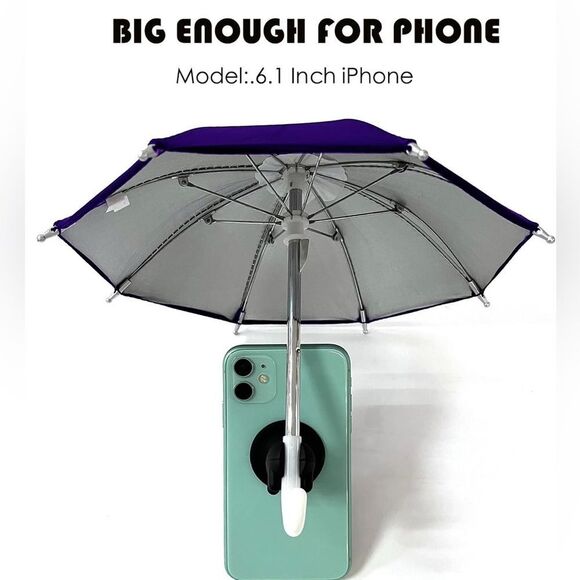 Dark Blue Phone Umbrella Holder by Fantasybears - Picture 2 of 4